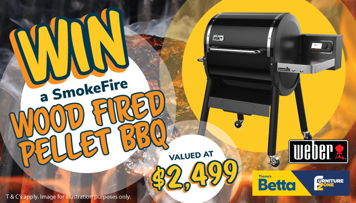 Win a SmokeFire Wood Fired Pellet Barbecue