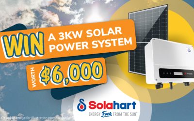 Win a Solar Power System worth $6,000.00 from Solahart